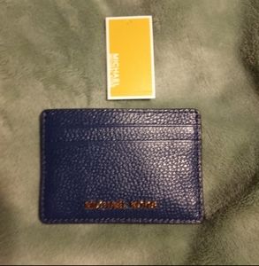 Michael Kors dark blue cardholder NWT